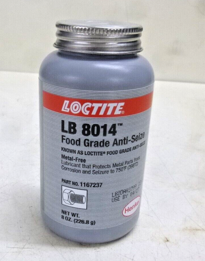 LOCTITE Food Grade AntiSeize 8 oz, BrushTop, NonMetallic
