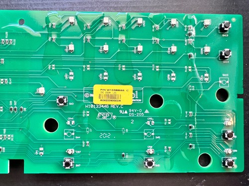 Parte de la placa de control electrónica del panel frontal # W10388666 para secadora Maytag con perno - Imagen 3 de 7