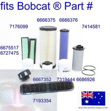 for Bobcat Filter Service Kit S590 T550 T590 Engine Air Fuel Oil Hydraulic Cabin