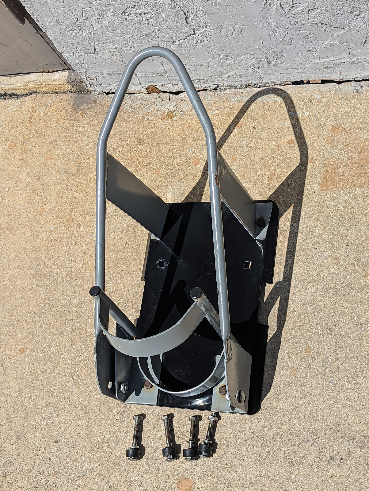 MOTORCYCLE FRONT WHEEL CHOCK for TRUCKS TRAILERS WORK BENCH OR FLOOR