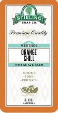 Stirling Soap Company Orange Chill Post Shave Balm 4 Oz