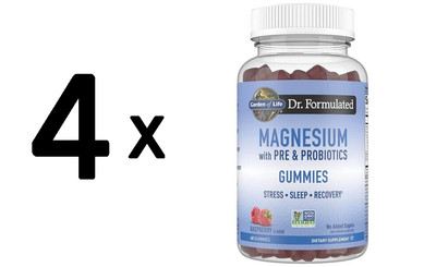 4 x Garden of Life Dr. Formulated Magnesium with Pre & (333,33 EUR/kg)