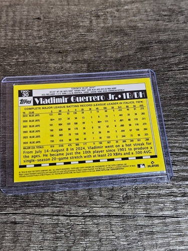 2024 Topps Series I #T90C-30 - SILVER PACK MOJO VLADIMIR GURRERO JR. - 第 2/2 張圖片