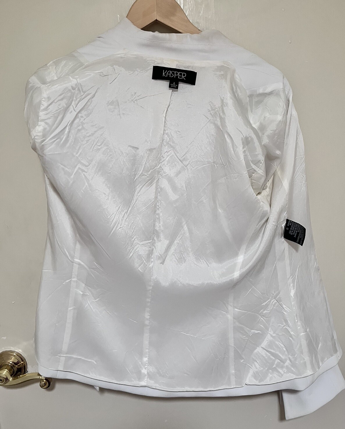 Kasper White Blazer Jacket 4 - image 6