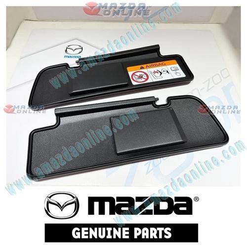 Mazda Original Black Sun Visor L&R Combo fits 2015-2020 MX-5 Miata ND1 MK4 - Picture 2 of 3