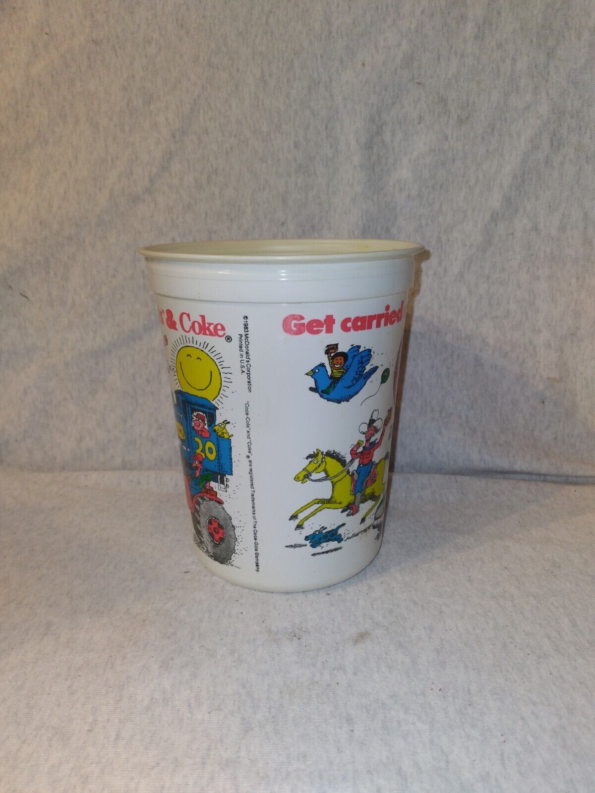 Vintage 1983 McDonald's 20-Piece Chicken McNuggets Coca Cola Plastic Cup 80's