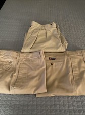 Chaps Khaki Dress Pants Men's Size 36x32 Plus Khakis And Dockers Pants