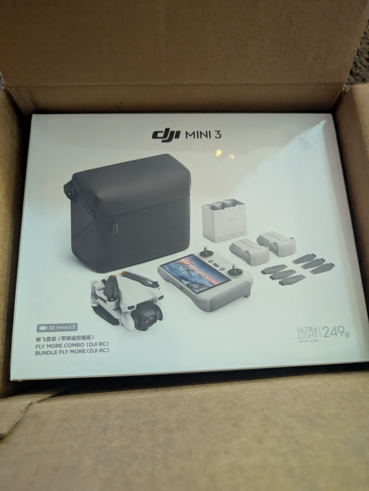 DJI Mini 3 Camera Drone Fly More Combo Bundle-image