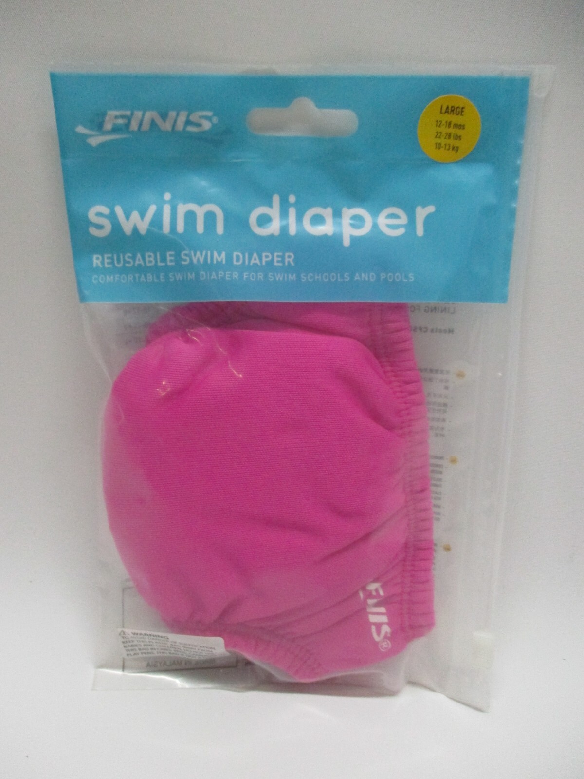 FINIS Reusable Swim Diaper PINK Large (2228 lbs or 1218 mos) NEW eBay