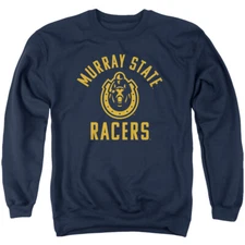 Murray State University Adult Crewneck Sweatshirt One Color Logo, Navy, S-3XL