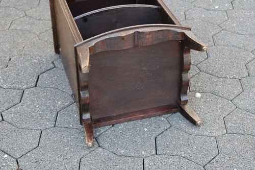 L/ altes kleines Holz Kästchen mit Schublade u. 2 Fächer - ca. 41x37x66,5 cm. /H - Bild 11 von 12