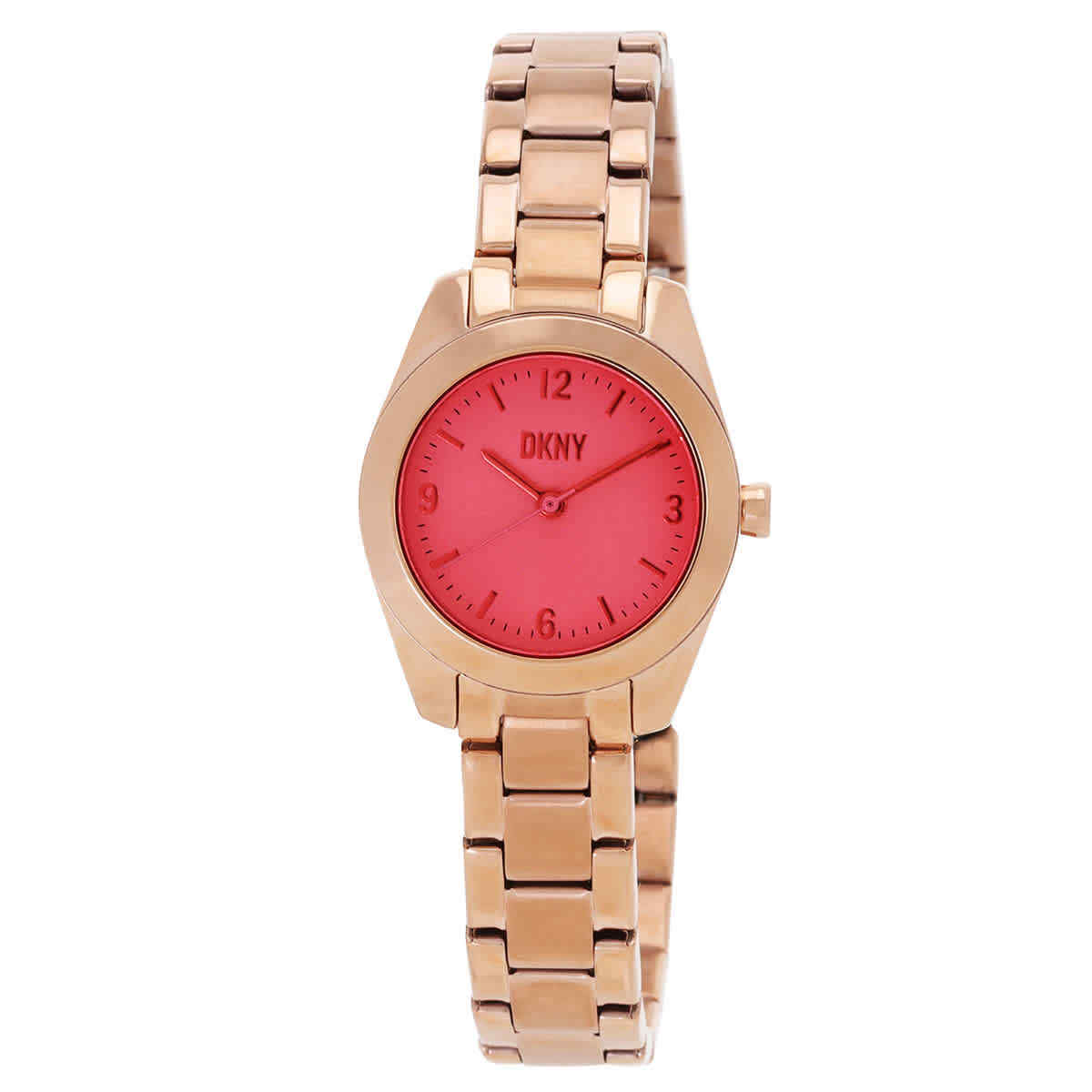 Женские часы DKNY Nolita с кварцевым розовым циферблатом NY6650