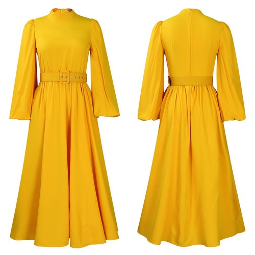 Modest Formal Dresses for Women Long Sleeve A Line Swing Flowy Long Maxi Dress - Foto 14 di 28