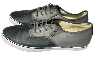 GRAVIS Footwear Navy-Grey Slymz WAX Men's 13 Color 2 Tone Grey Navy Lace up NWT