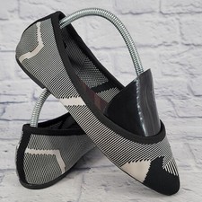 Skechers Cleo Wham Comfort Women Size 8 Ballet Shoe Flat Loafer Slip Black 48487