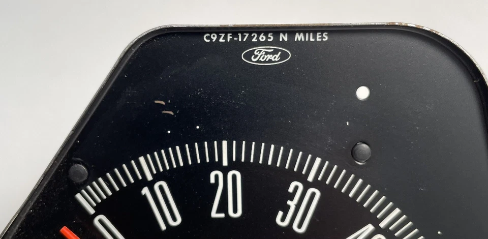 老式 1969 - 1970 年福特野马原始设备制造商速度计 - 用于零件或维修 — 第 2/4 张图片