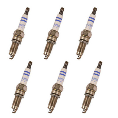 Bosch OE Double Platinum Spark Plug 6PCS For Porsche Cayenne Audi A3 VW Eos R32
