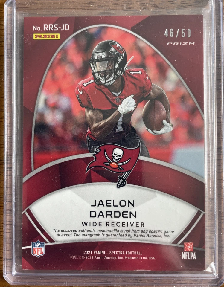 Jaelon Darden 2021 Spectra Radiant Rookie Blue Disco 5 Color Patch /50🔥🔥🔥 - Image 2 of 2