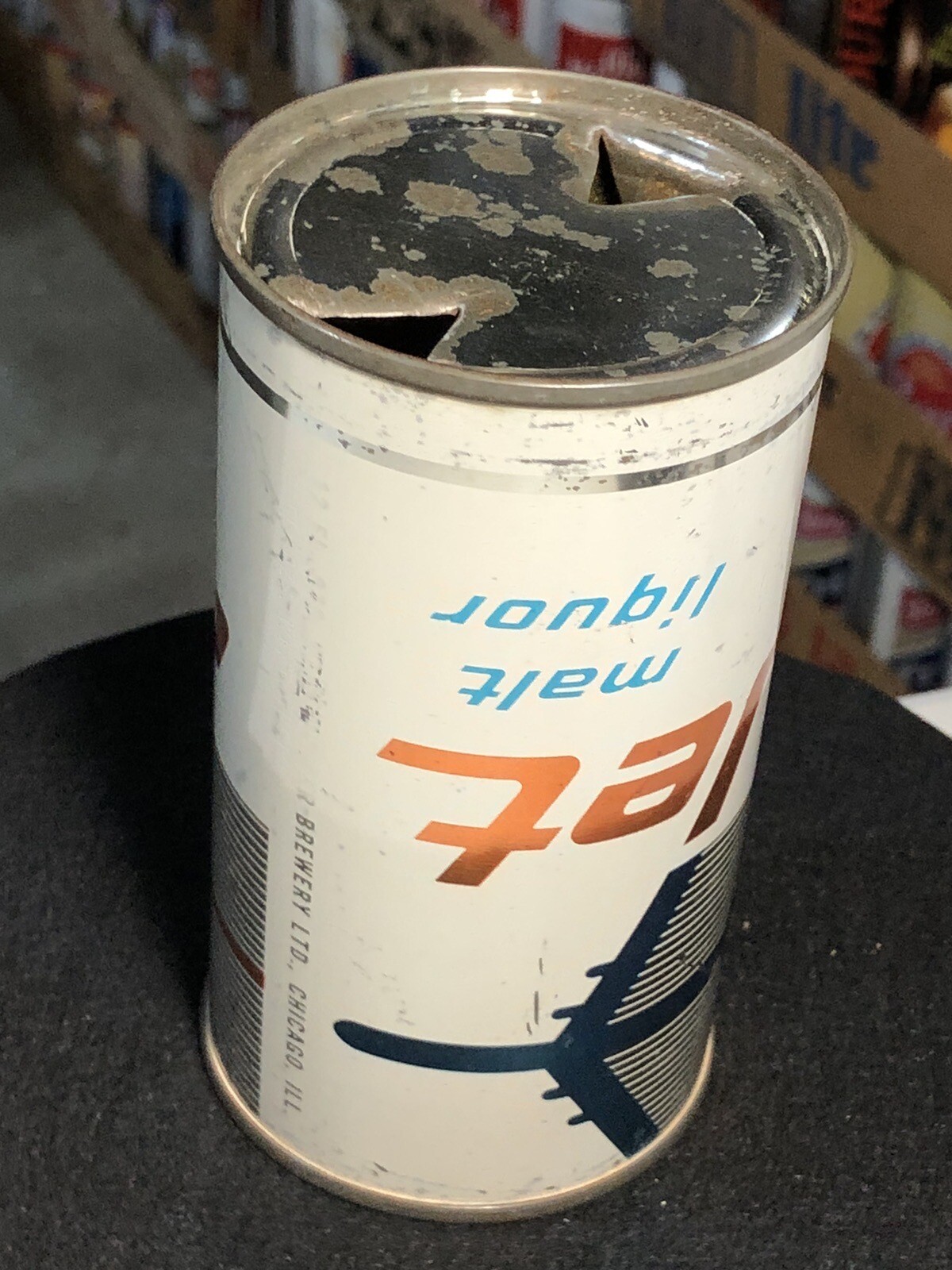 Vintage JET MALT LIQUOR Flat Top Beer Can Westminster Brewing Chicago