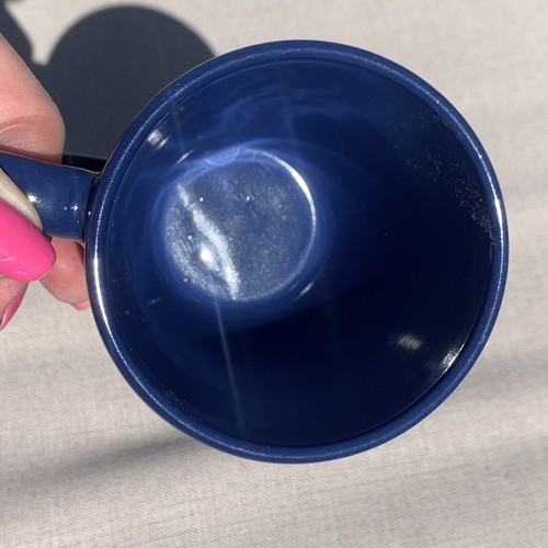 Corning Corelle Coordinates Dark Blue Stoneware Ceramic Mug Cup Mint Condition - Picture 3 of 9