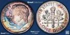 1955 TONED Roosevelt Dime Proof NGC PF 67 CAMEO PR67CAM Toning Coin 10C