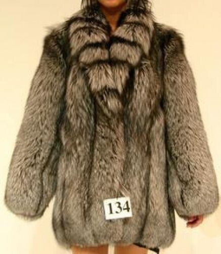 BRAND NEW SILVER FOX FUR COAT JACKET WOMEN WOMAN SIZE ALL | eBay