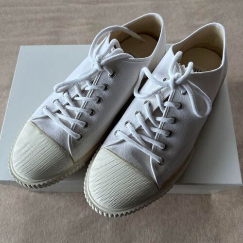 Maison Margiela 22 REPLICA Canvas Sneakers Shoes Men EU 42 White Paint 21AW - Afbeelding 1 van 10