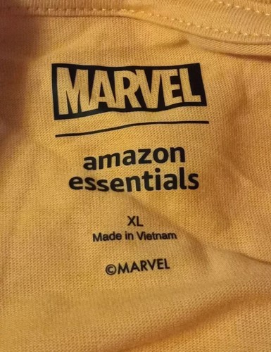 New 2 Pack Marvel, Amazon Essentials Men's XL Cotton Tee's. NS-3 - Picture 7 of 10