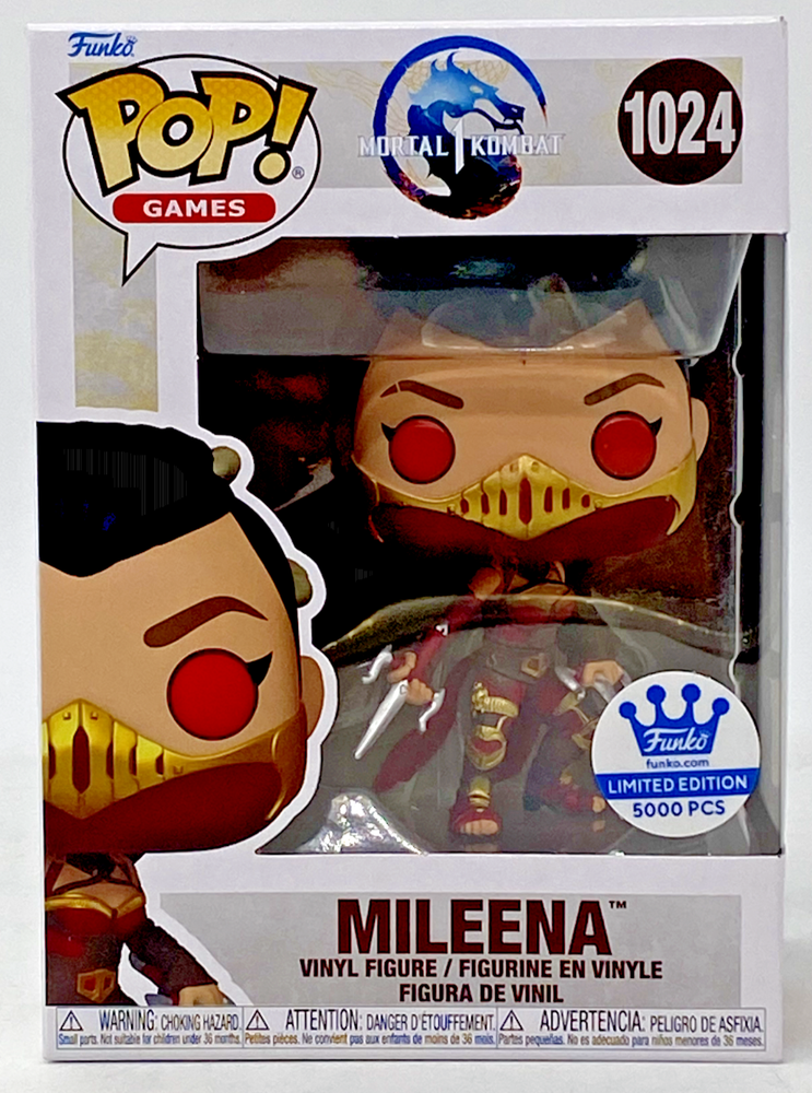 Funko Pop Games Mortal Kombat Mileena 1024 Limited Edition 5000 with Pop Protector