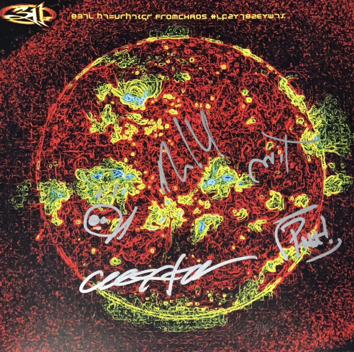 311 SIGNED ALBUM 311 AUTOGRAPHED VINYL RECORD NICK HEXUM Signed +4