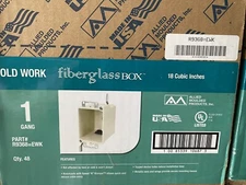 Case Of (48) 18 Cubic Inch Single Gang Remodel/Cut-in Electrical Boxes