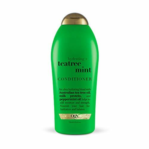 OGX Hydrating + Tea Tree Mint Conditioner, Nourishing & Invigorating, 25.4 fl oz