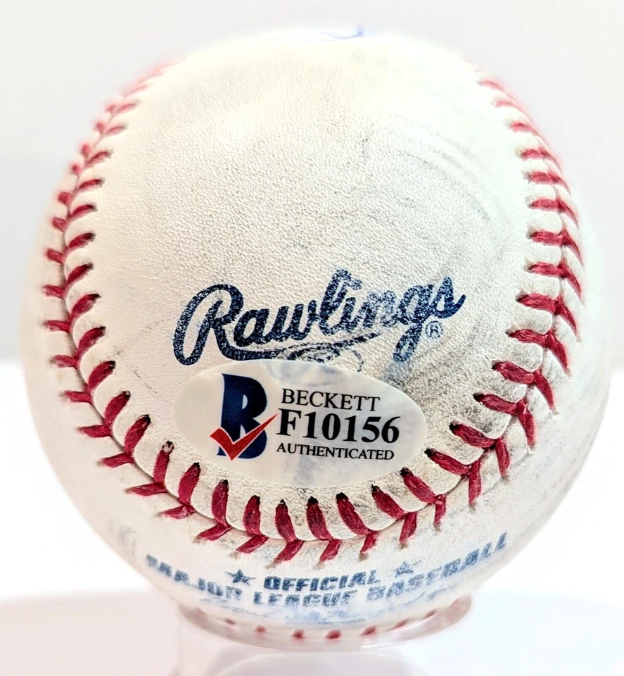 Cesar Cedeno Signed Official Major League Practice Baseball Beckett BAS F10156 - Image 4 of 4