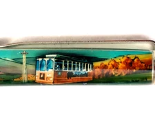 Gatlinburg Tennessee Floaty Pen Moving Bus Trolly Gateway to the Smokies Mts Vtg