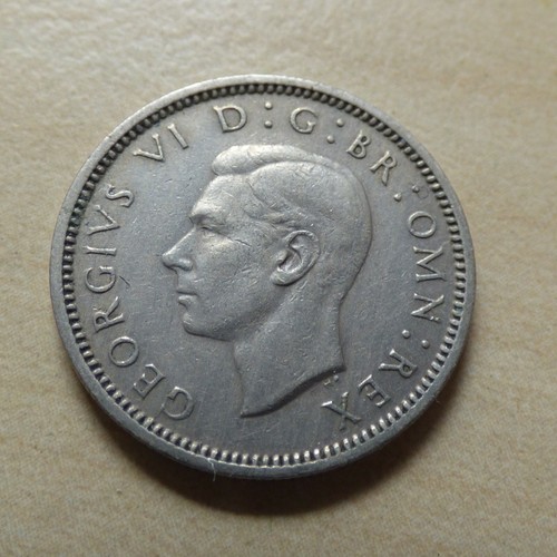 George VI Sixpence 6D Silber/ Cupro-Nickel Münzen Wählen Sie Ihr Datum 1937-1952 - Bild 269 von 273