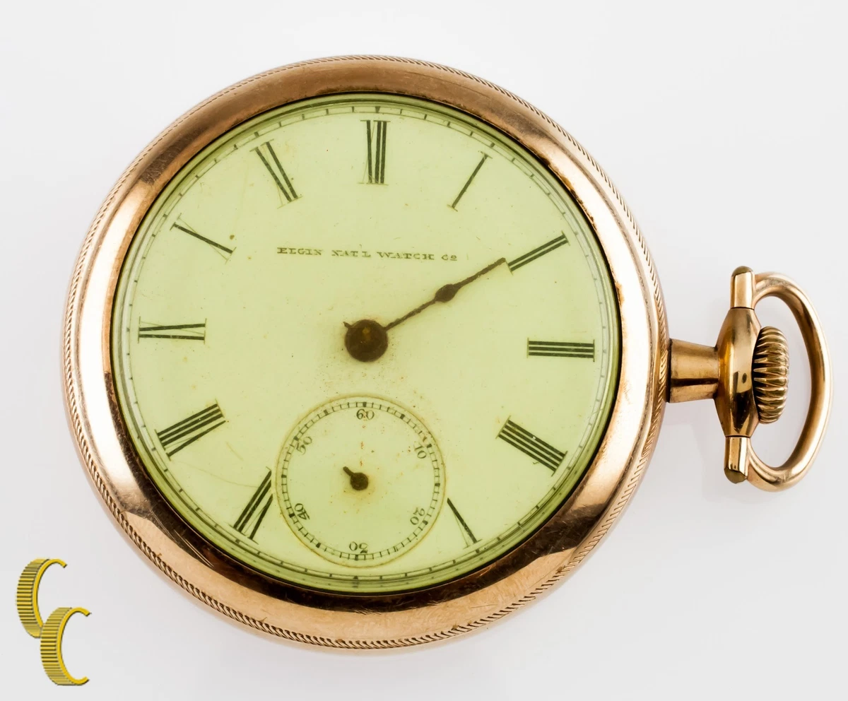 Elgin 15 jewel top gold pocket watch
