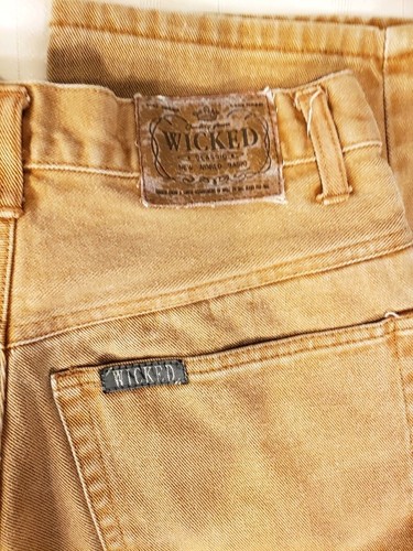 Wicked Pants Vintage Tan Canvas Mom Jeans 90s High Rise XS 26x29 - Picture 4 of 8