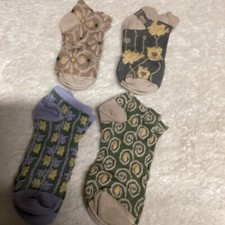 Cotton ankle socks fits 5-7 4 Pair New Unbranded