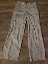 Boy's 100 Cotton Black/White Vintage Nautica Dress Pants. Front Zipper Size 20