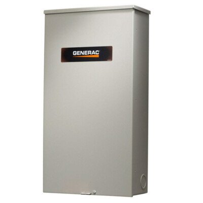 GENERAC RTSW200J3 Auto Trns Swtch,3Ø200A,120/240V AC,18kW 61JA10