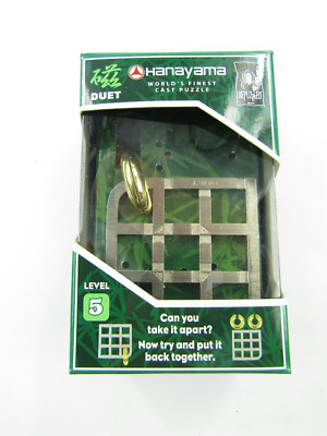 Hanayama Puzzle Level 5 Duet Worlds Finest Cast Puzzle Bepuzzled 30856 2012