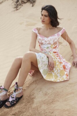 Zimmermann Postcard Spliced Mini Dress - Size 1 | eBay UK
