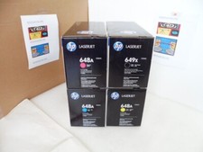 HP 648A 649X Toner Cartridge Set for HP CP4525 CE260X CE261A CE262A CE263A NEW