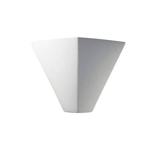 CER-5130-BIS Wall Sconce with Ceramic Bisque Shades, White