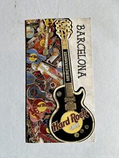 Vintage Hard Rock Barcellona – Menu merchandising da collezione
