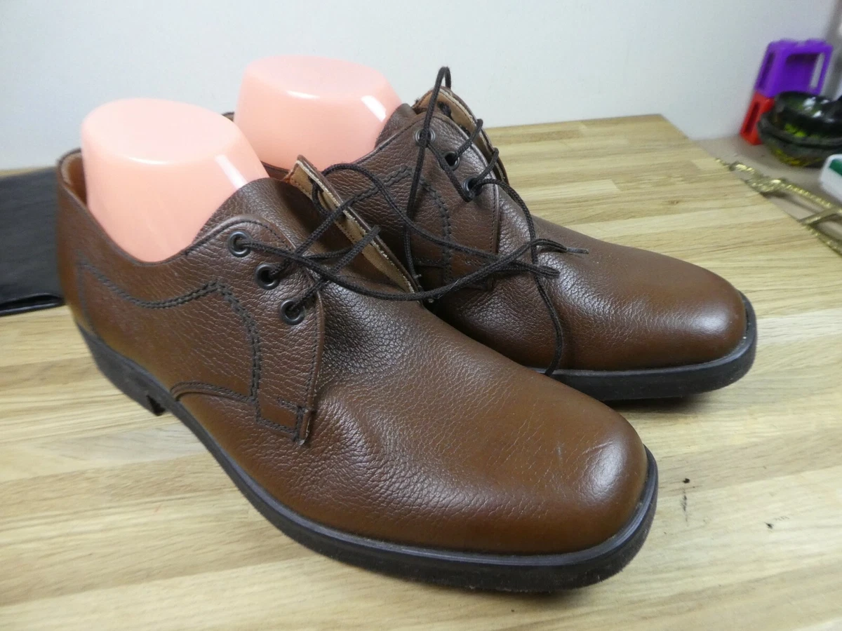 Gents Vintage Hush Puppies Brown leather Lightweight Casual Shoes