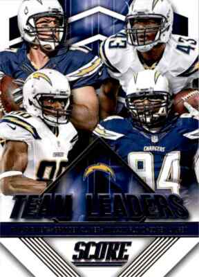 2015 Panini Score Branden Oliver, Philip Rivers, Corey Liuget, Malcom Floyd San
