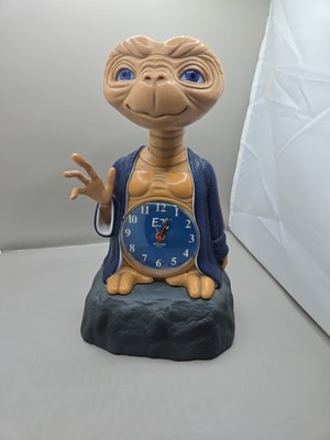 Vintage 1982 ET. Alien Animated Alarm Clock Universal Studios Parts Only See Dis