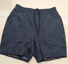 Lululemon T.H.E. Short 7" Mesh Liner Cadet Blue Mens Small Active Gym M7AJNS