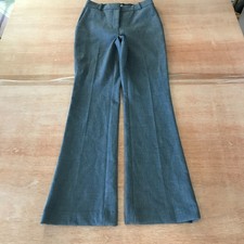 Babaton Dress Pants Women 0 Gray Mid Rise Pleated Pockets Stretch Workwear